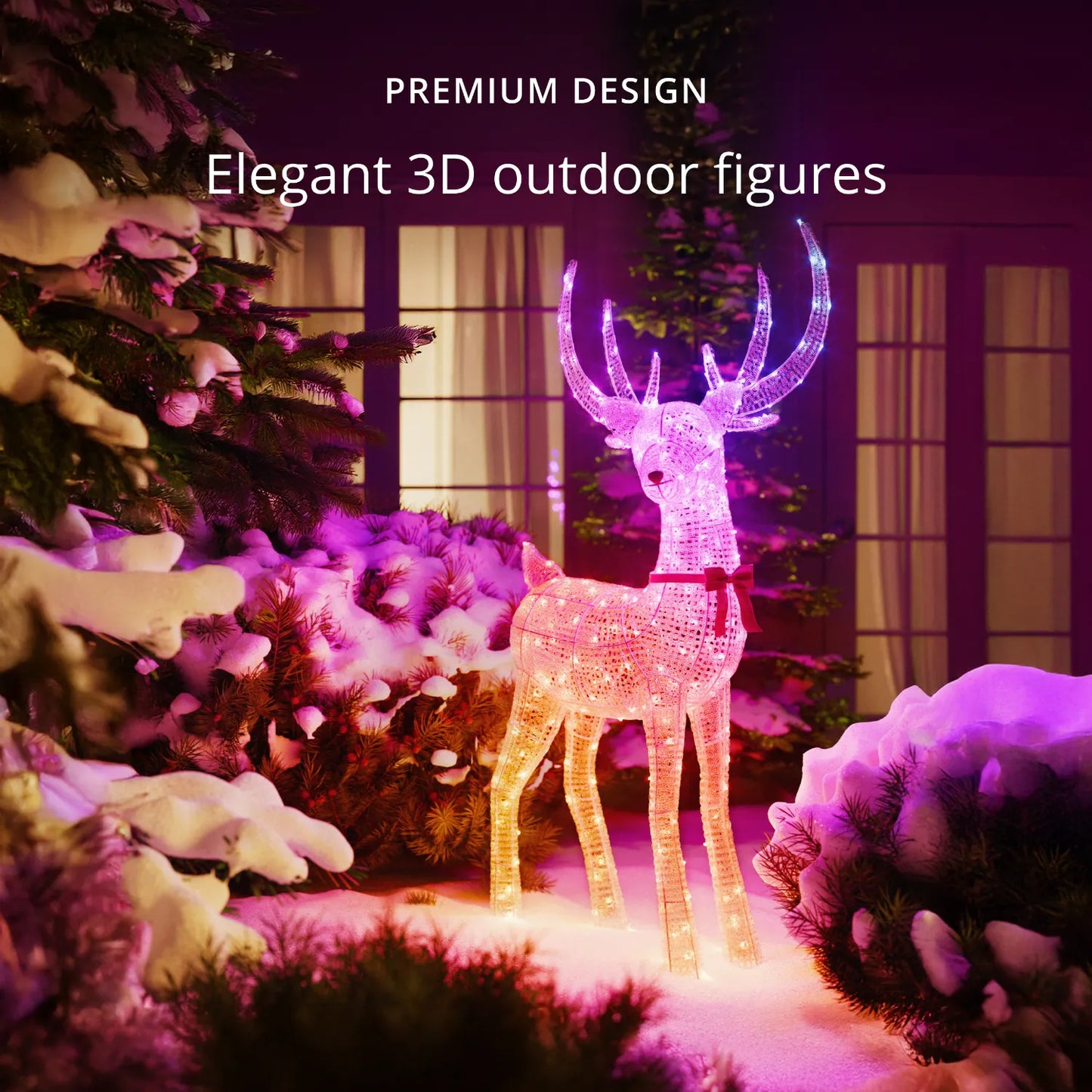 Twinkly 3D Reindeers Deer