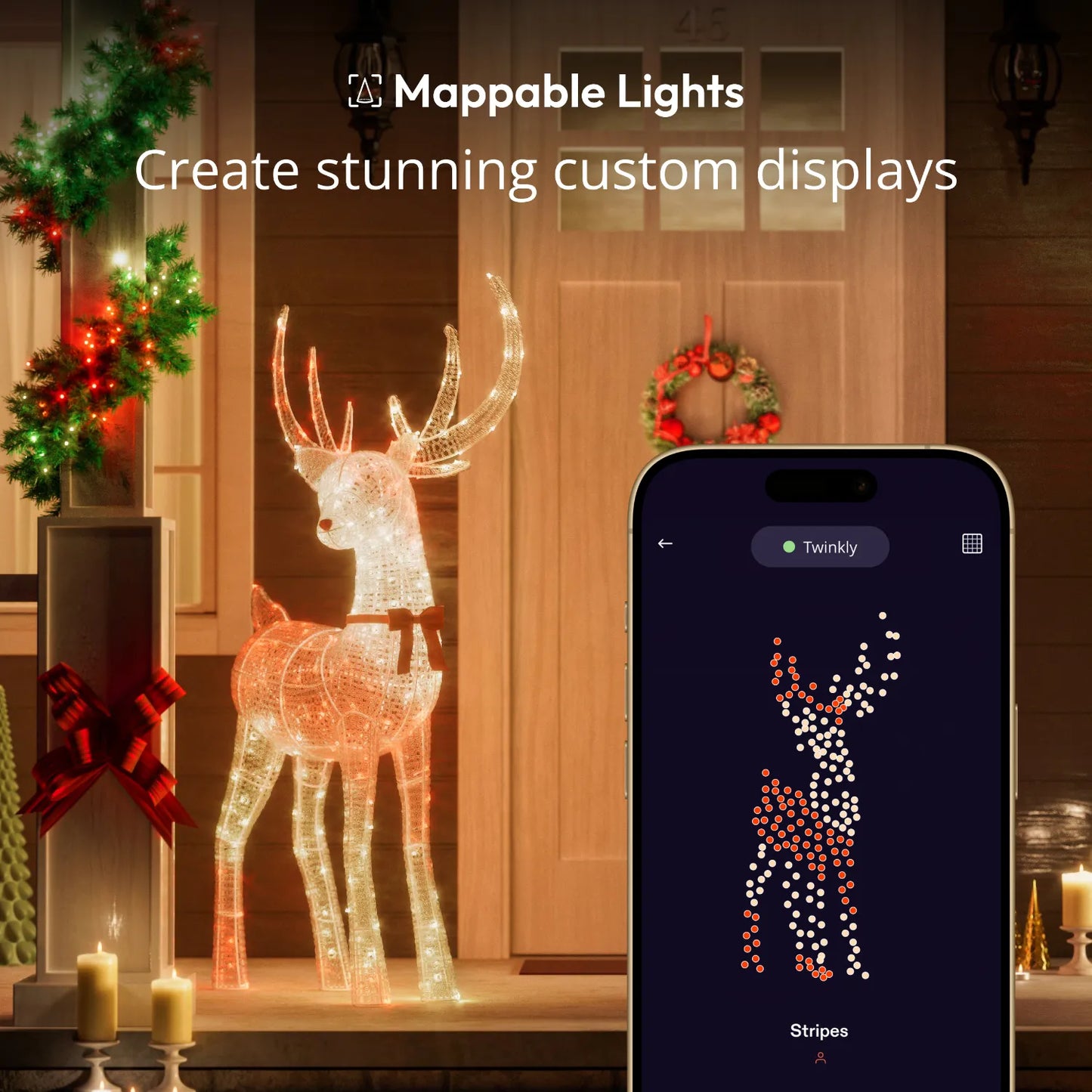 Twinkly 3D Reindeers Deer