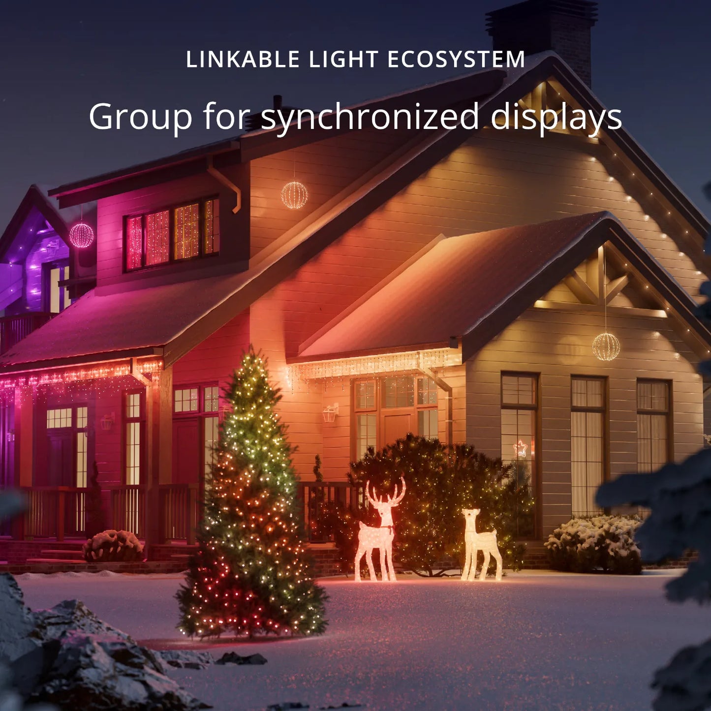 Twinkly 3D Reindeers Doe