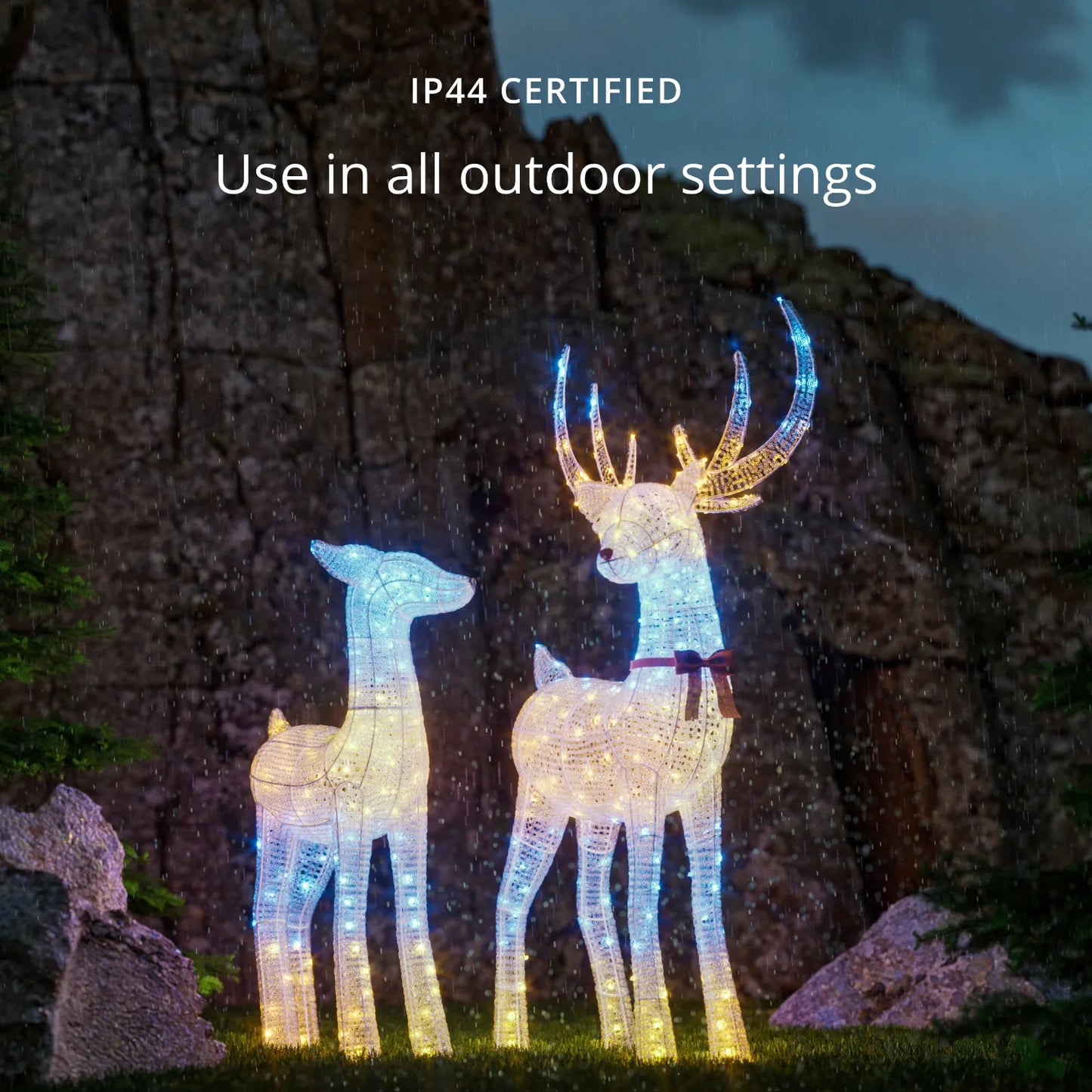 Twinkly 3D Reindeers Doe