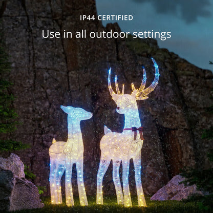Twinkly 3D Reindeers Doe