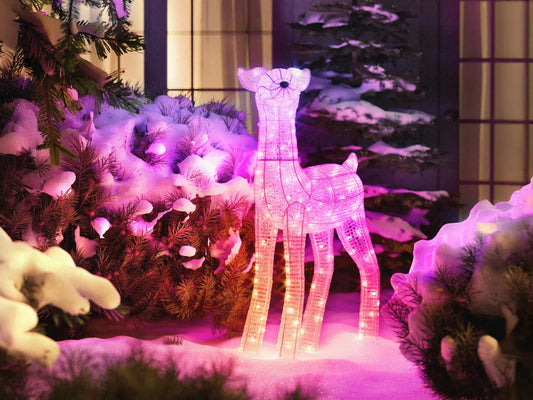 Twinkly 3D Reindeers Doe