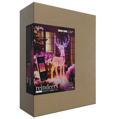 Twinkly 3D Reindeers Deer