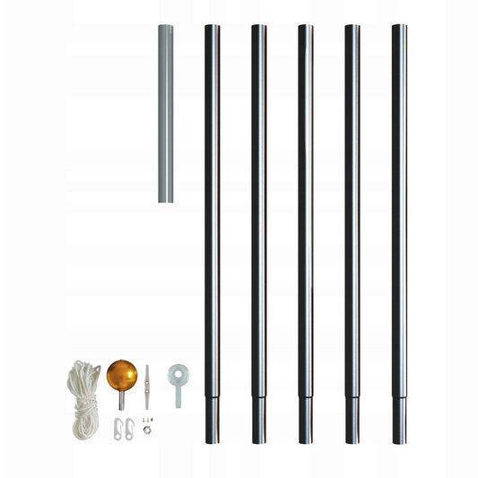 Twinkly Light Tree 3D Pole 6m Black